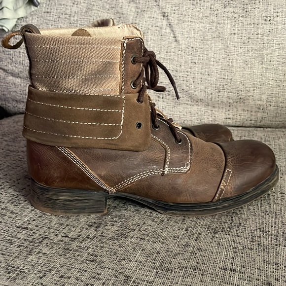 Bed Stu Men’s Chelsea  Brown Leather Boots Size 11 - Picture 2 of 13